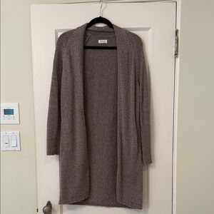 Aritzia Community Cozy Open Front Coat Cardigan - Taupe